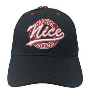 NWT "Nice France Original"‎ Black Hat Baseball adjustable